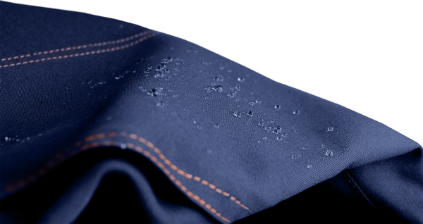 Костюм КМ-10 ЛЮКС с ПК (т.синий/оранжевый)