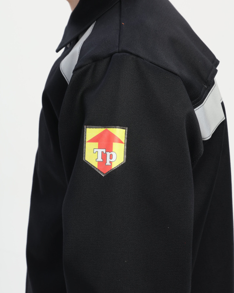 Костюм сварщика АРСЕНАЛ-СОП с усилением 3 кл.защиты с БР (черный)