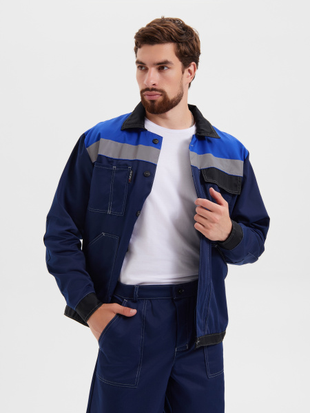 Костюм КОРПУС с БР (синий/черный/василек)