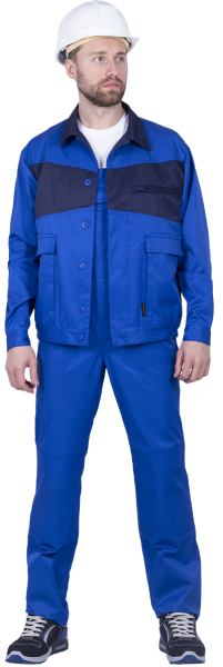Костюм СПЕЦИАЛИСТ-2 с ПК (василек/т.синий)