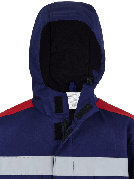 Плащ ЭНЕРГИЯ АРАМИД АПВУ-3 молнии с СОП 30,9 кал.см.кв (синий/красный)