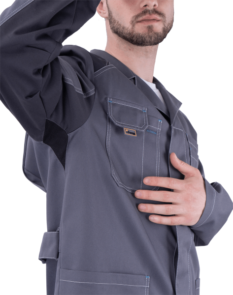 Халат ТУРБО SAFETY (серый/т.серый)