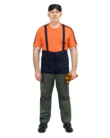 Костюм сварщика ОНИКС СОП 3 кл.защиты с силикон.накладками с БР (т.синий)