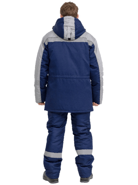 Костюм RONTA KS580 зимний с ПК (т.синий/св.серый)