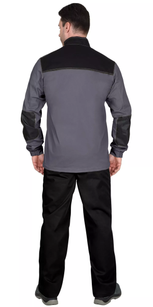 Куртка СИРИУС-МАНХЕТТЕН стрейч (т.серый/черный)