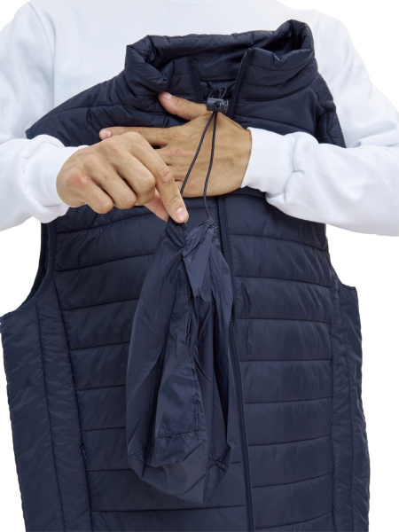 Жилет ДЕМИ стеганый зимний (т.синий)
