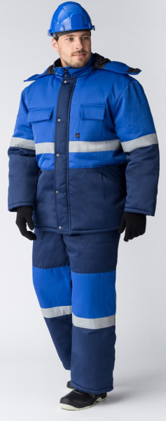 Костюм НОРДХАРД-2 IMP зимний с ПК (т.синий/васильковый)