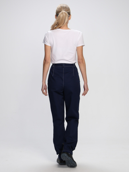 Костюм ВЕКТРОН-1 женский с БР (т.синий/васильковый/черный)