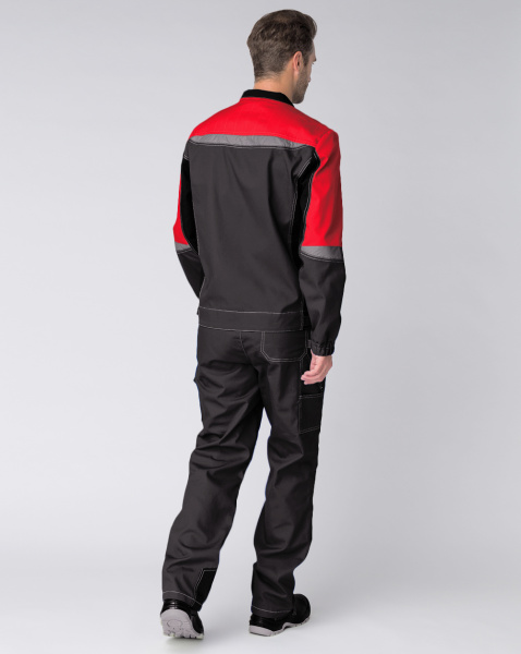 Костюм ФОРМУЛА с БР (серый/красный/черный)