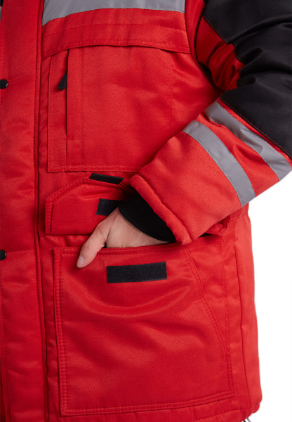 Костюм ЗИМНИК зимний с БР (красный/черный)