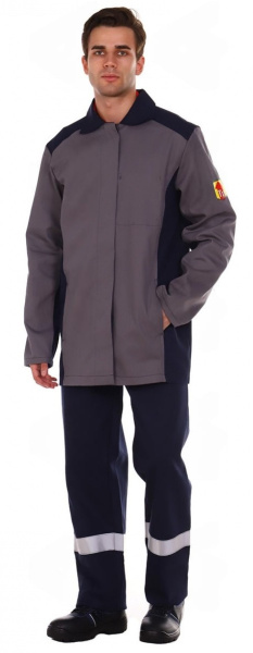 Костюм МАРС 1 кл.защиты с БР (синий/серый)