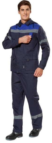 Костюм ОЙЛ ТЭК ОП с ПК (т.синий/васильковый)