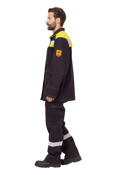 Костюм сварщика ФАЙМЕР 2 с БР (черный/желтый)