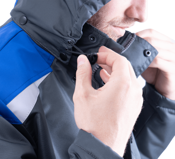 Куртка ШТУРМАН демисезонная (серый/васильковый)