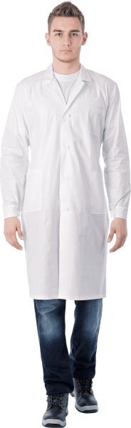 Халат рабочий БЯЗЬ (белый)