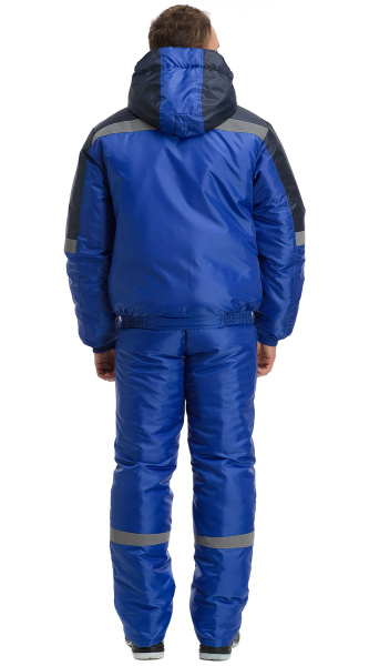 Куртка RONTA KR634 зимняя (т.синий/васильковый)