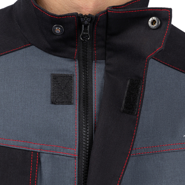 Куртка РЕЙН (т.серый/черный/красный)