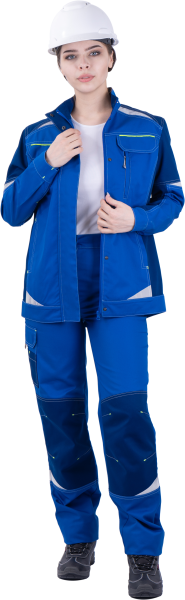 Куртка ТУРБО SAFETY женская (василек/синий)