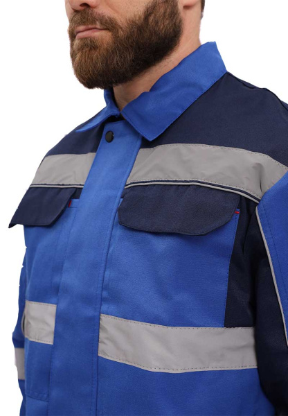 Костюм РЕСПЕКТ с ПК (василек/т.синий)