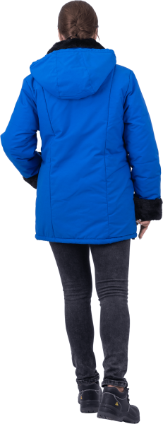 Куртка ЗИМУШКА женская зимняя (васильковый)