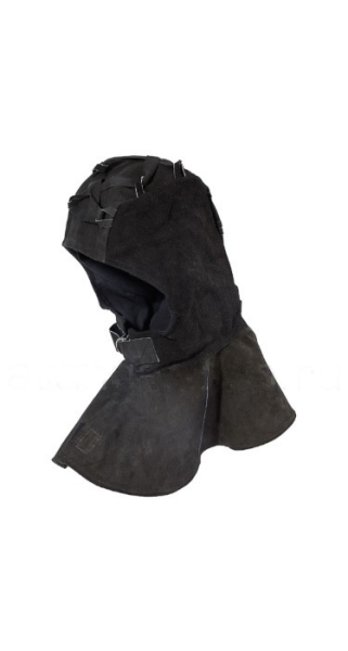 Подшлемник спилковый утепленный с пелериной