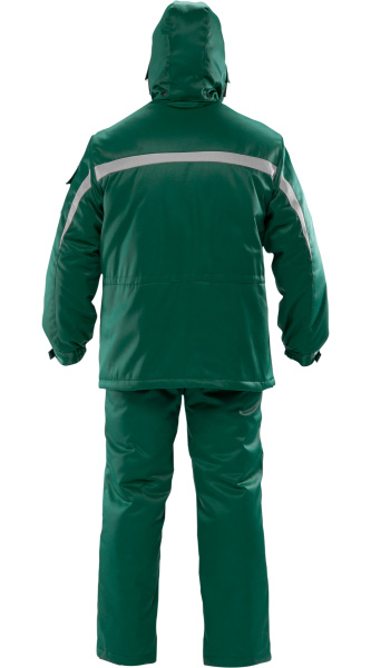 Костюм ИНЕЙ зимний с ПК (зеленый/серый)