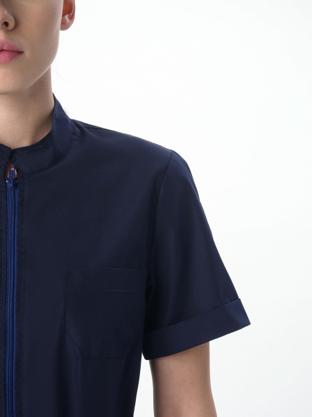 Халат MEDLINE САНСАРА-005 женский (т.синий)