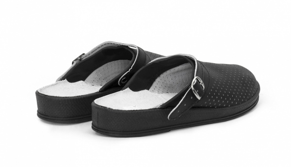 Сабо женские натуральная кожа (черный)