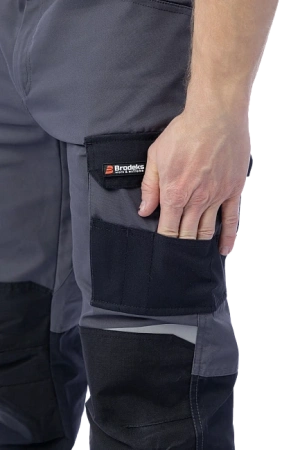 Брюки Brodeks KS 302 (серый/черный)