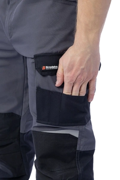 Брюки Brodeks KS 302 (серый/черный)