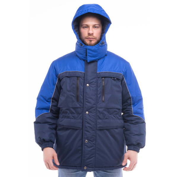 Куртка ВЕГА зимняя (т.синий/васильковый)