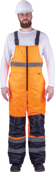 Костюм БРАЙТ зимний с ПК (оранжевый/синий)