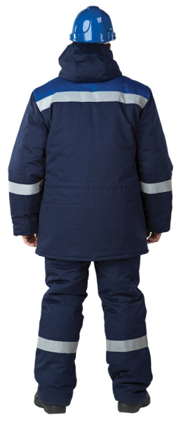 Костюм АНТИСТАТ зимний с ПК (т.синий/василёк)