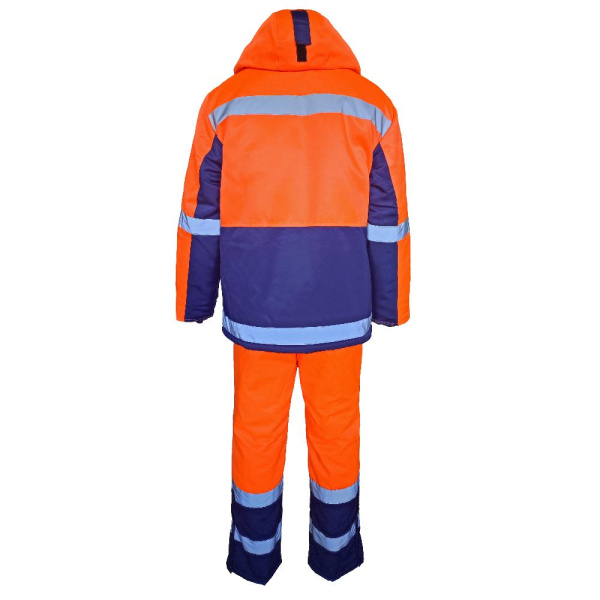 Костюм МЕТЕО зимний с ПК (оранжевый/синий)