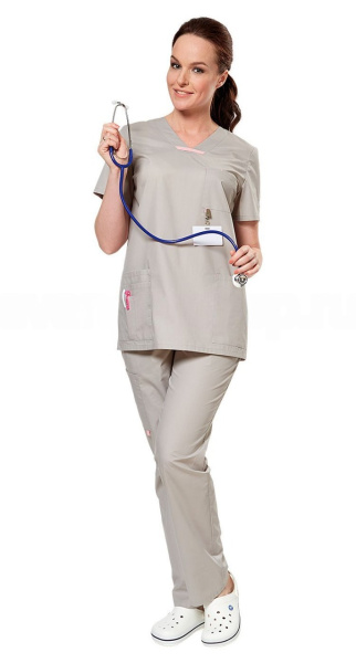 Комплект АУРА женский с БР (серый)