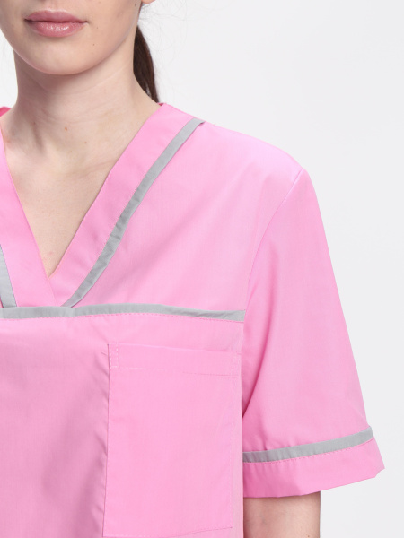 Костюм ИРИС женский с БР (ярко-розовый/серый)