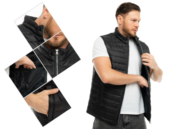 Жилет J-01 зимний (черный)