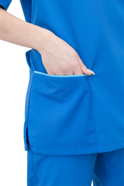 Костюм ШАРМ женский с БР (васильковый)