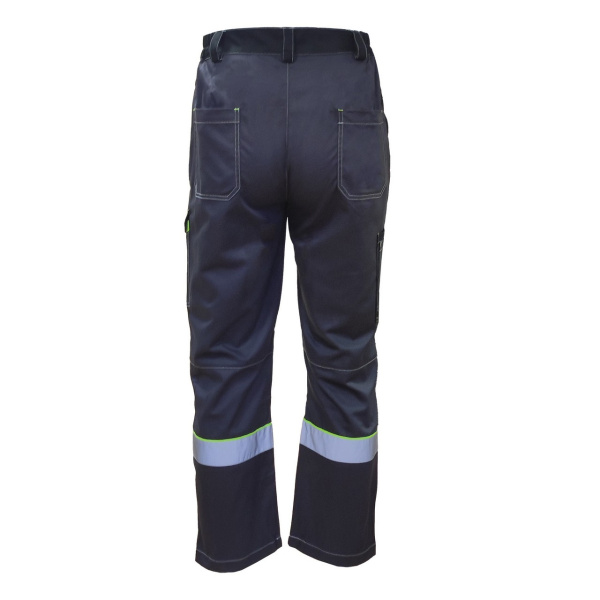 Костюм КОРВЕТ КОТТОН КБ1 с БР (т.серый/черный/лимон)