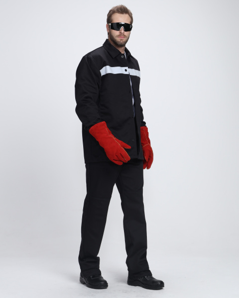 Костюм ГЕФЕСТ-СОП 2 кл.защиты пл 500 с БР (черный)