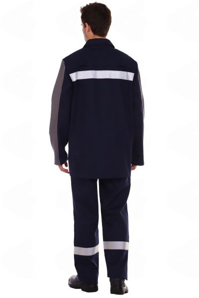 Костюм МАРС 1 кл.защиты с БР (синий/серый)