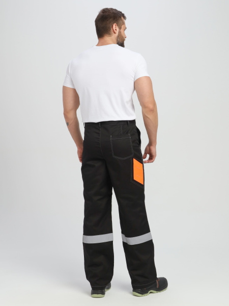 Костюм ВИВАТ-1 ПРЕМИУМ СН МВО с БР (черный/оранжевый)