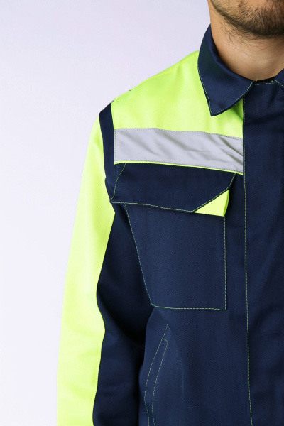 Костюм СФЕРА NEW с ПК (т.синий/лимонный)