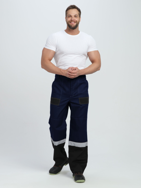 Костюм ВИВАТ-1 ПРЕМИУМ СН МВО с БР (т.синий/черный/васильковый)