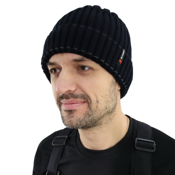 Шапка BRODEKS REGULAR FLEECE LINING (т.синий)