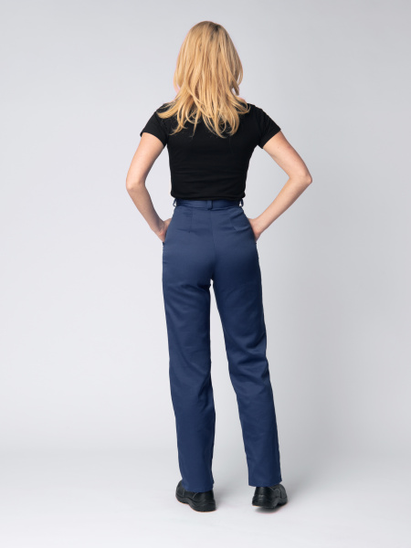 Костюм женский с БР (т.синий/васильковый)