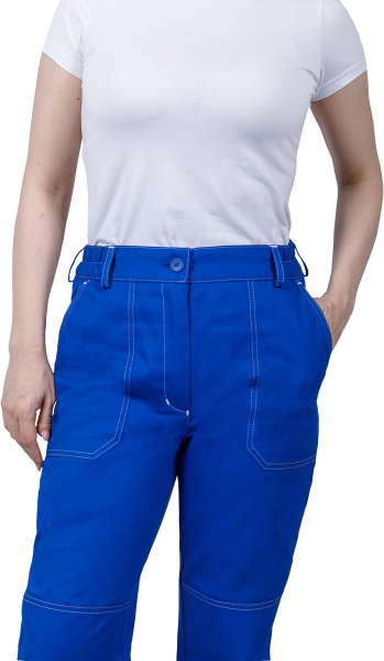 Костюм РАЦИОНАЛИЗАТОР женский с БР (василёк/серый)