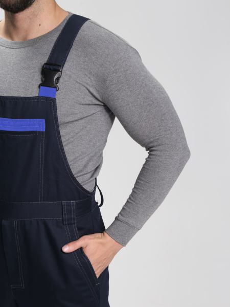 Полукомбинезон АЛЬКОР (т.синий/васильковый)