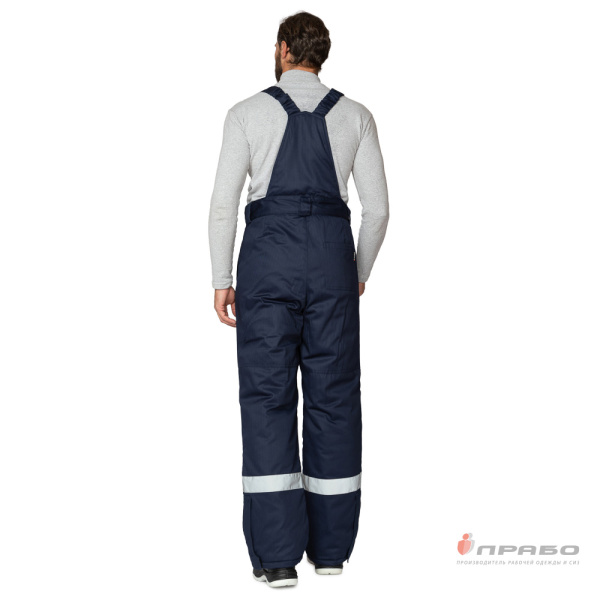 Костюм АНТИСТАТ антистатический зимний с БР (т.синий/васильковый)