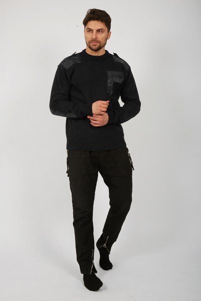 Свитер (джемпер) форменный усиленный (черный)